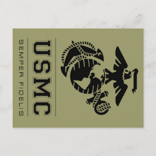 Carte Postale USMC Semper Fidelis [Semper Fi] becomes