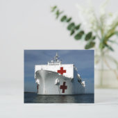 Carte Postale USNS Mercy Hospital Ship (Debout devant)