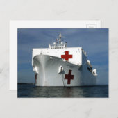 Carte Postale USNS Mercy Hospital Ship (Devant / Derrière)