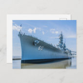 Carte Postale USS Alabama BB-60 (Devant / Derrière)