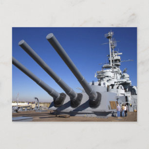 Carte Postale USS Alabama cuirassé au Mémorial du cuirassé 2