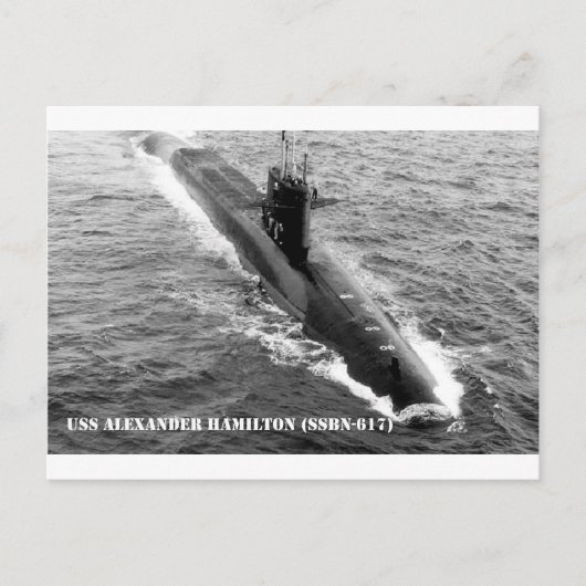 CARTE POSTALE USS ALEXANDER HAMILTON (Devant)