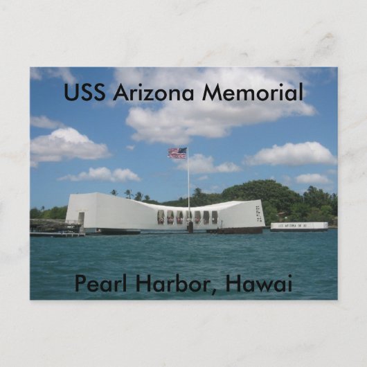 Carte Postale USS Arizona Memorial, Pearl Harbor, Hawaï (Devant)
