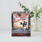 Carte Postale USS Arizona Tribute (Debout devant)