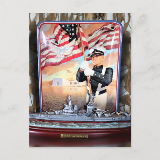 Carte Postale USS Arizona Tribute (Devant)