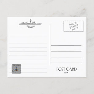 CARTE POSTALE USS BOWEN DE-1079 /FF-1079 FRIGATEPOSTCARD