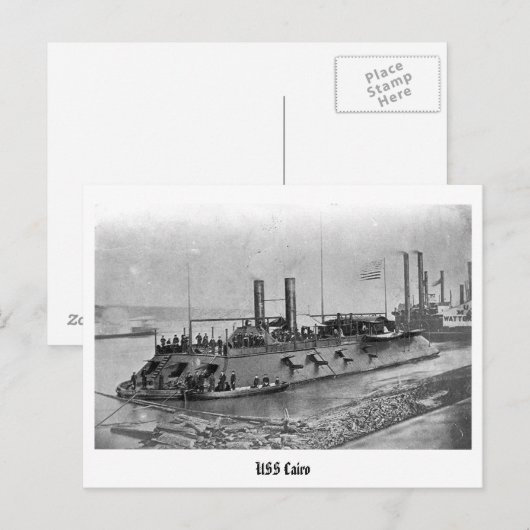 Carte postale USS Cairo (Devant / Derrière)
