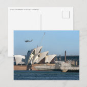 Carte Postale USS Canberra à Sydney (Devant / Derrière)