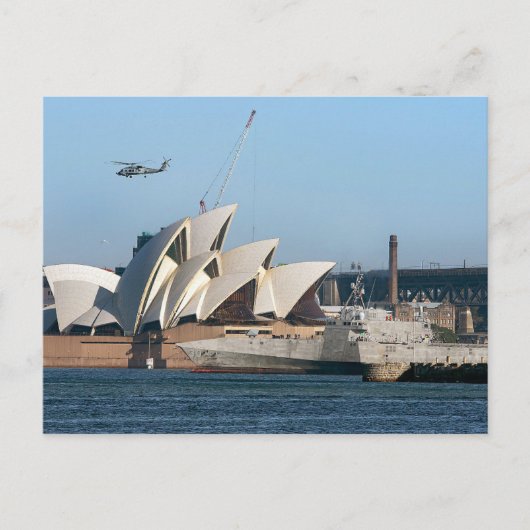 Carte Postale USS Canberra à Sydney (Devant)