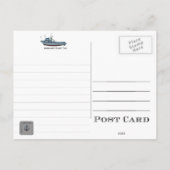 CARTE POSTALE USS CATAWBA ATA-210 AUXILIAIRE TUG (Dos)