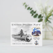 Carte Postale USS FLYING FISH SSBN-673 SUBMARINEPostcard (Debout devant)