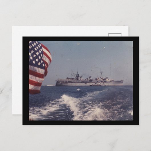 Carte Postale USS Fulton AS-11 (Devant / Derrière)