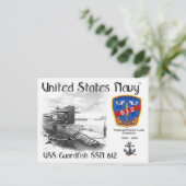 Carte Postale USS GUARDFISH SSN-612 POSTCARD z (Debout devant)