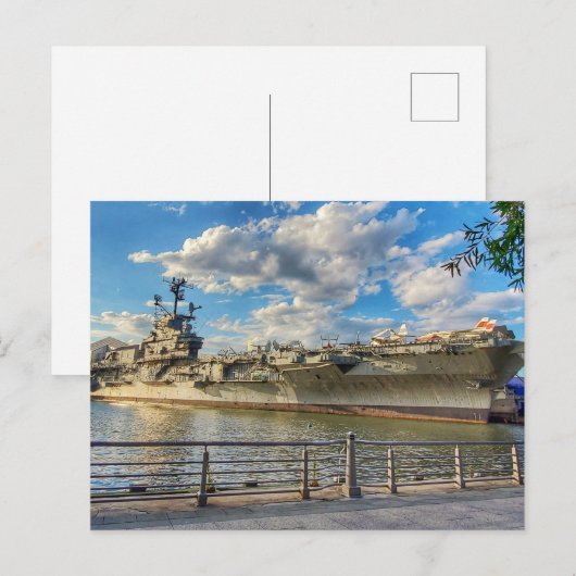 Carte Postale USS Intrepid (Devant / Derrière)