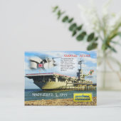 Carte Postale USS Lexington (CV-16), Corpus Christi, Texas (Debout devant)