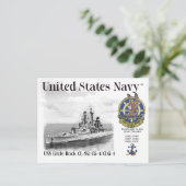 Carte postale USS LITTLE ROCK CL-92/CG-4/CLG-4 (Debout devant)