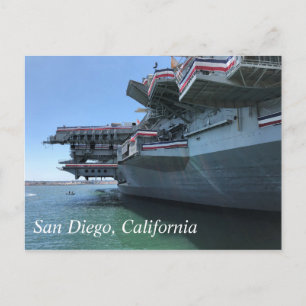 Carte Postale USS Midway à San Diego, Californie