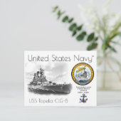 Carte Postale USS TOPEKA CLG-8 CRUISER POSTCARE a (Debout devant)
