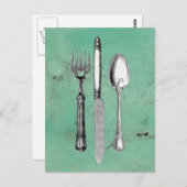 Carte Postale Ustensile vintage (Devant / Derrière)