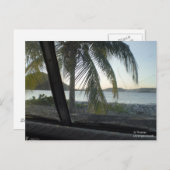 Carte Postale USVI St Thomas d'une jeep battue (Devant / Derrière)