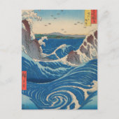 Carte Postale Utagawa Hiroshige - Naruto Whirlpool, province d'A (Devant)
