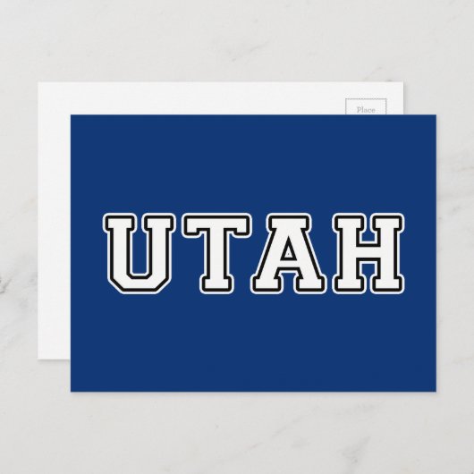 Carte Postale Utah (Devant / Derrière)