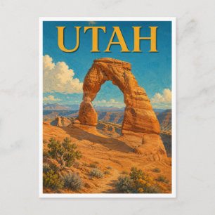 Carte Postale Utah Delicate Arch GeoSaga