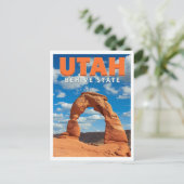 Carte Postale Utah Desert Arch Vintage (Debout devant)