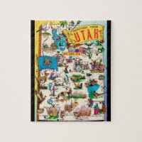 Carte postale Utah Jigsaw Puzzle