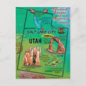 Carte Postale Utah USA (Devant)