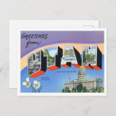 Carte postale Utah Vintage Big Letters (Devant / Derrière)