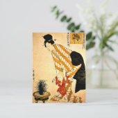 Carte Postale Utamaro - coton à motifs floraux (Debout devant)