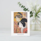Carte Postale Utamaro Deux Beautés avec Bambou (Debout devant)