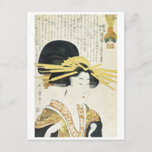 Carte Postale Utamaro Prim Type Japonais Art Prints 1800