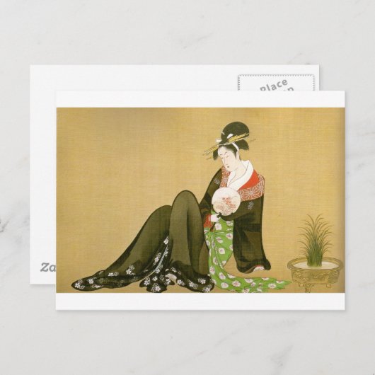 Carte Postale Utamaro-UKIYOE (Devant / Derrière)
