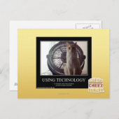 Carte Postale Utilisation de la technologie (Devant / Derrière)