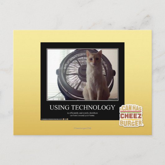 Carte Postale Utilisation de la technologie (Devant)