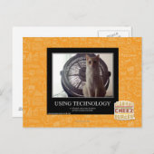 Carte Postale Utilisation de la technologie (Devant / Derrière)