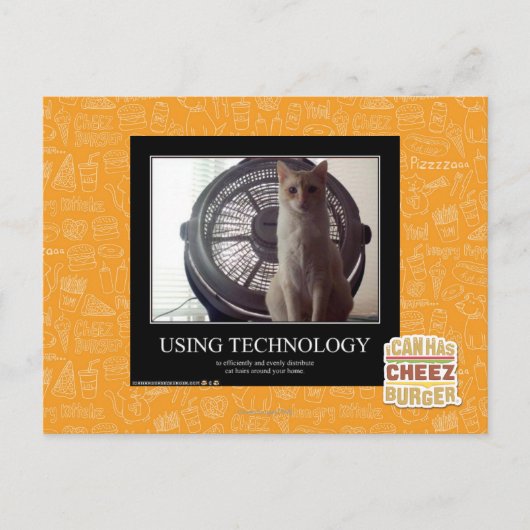 Carte Postale Utilisation de la technologie (Devant)