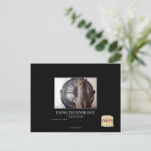 Carte Postale Utilisation de la technologie (Debout devant)