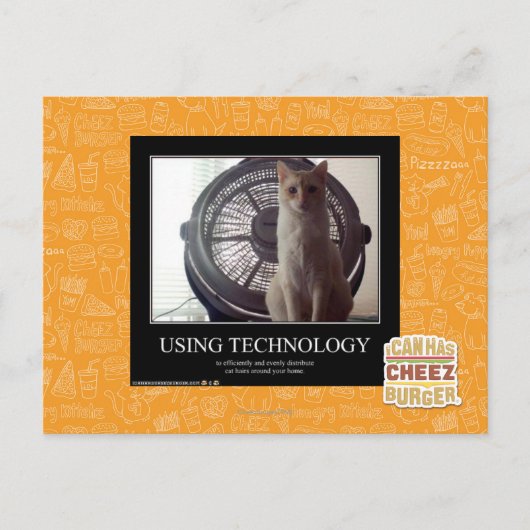 Carte Postale Utilisation de la technologie (Devant)