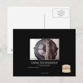 Carte Postale Utilisation de la technologie (Devant / Derrière)