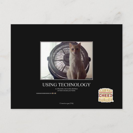 Carte Postale Utilisation de la technologie (Devant)