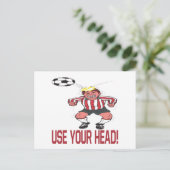Carte Postale Utilisez votre tête (Debout devant)