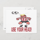Carte Postale Utilisez votre tête (Devant / Derrière)