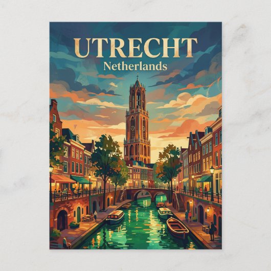 Carte Postale Utrecht Pays-Bas (Devant)