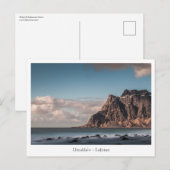Carte Postale Uttakleiv Îles Lofoten (Devant / Derrière)