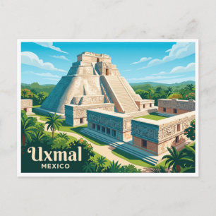Carte Postale Uxmal Mérida Mexique