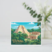 Carte Postale Uxmal Muna Mexique (Debout devant)