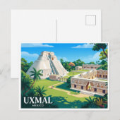Carte Postale Uxmal Muna Mexique (Devant / Derrière)